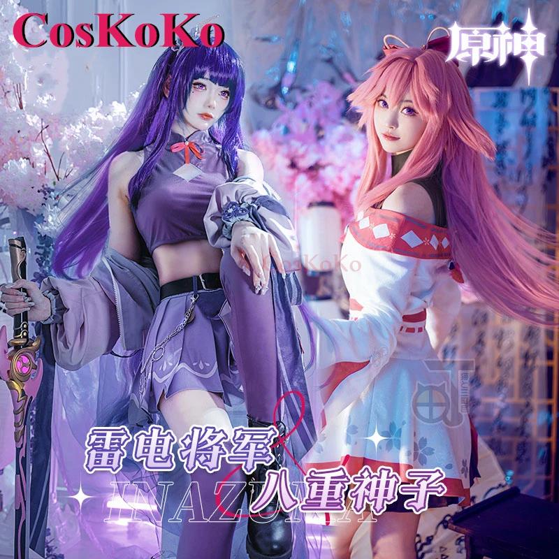CosKoKo Yae Miko/Raiden Shogun ڽ ִϸ̼  Ʈ ڽƬ,  м ǻ, ϸ , Ƽ   ǻ